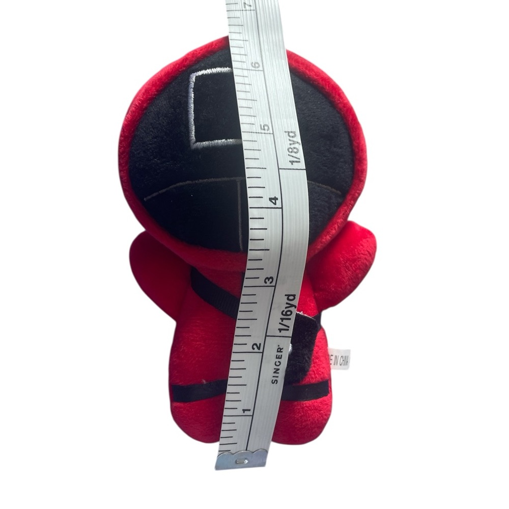 Squid Game Red and Black Plush Keychain - Picture 3 of 3
